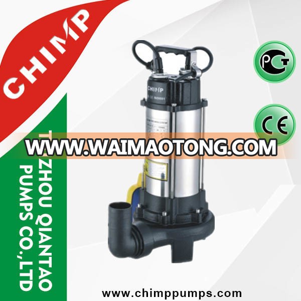 1.1kw Stainless Steel Sewage Submersible Water Pumps with Cutting Impeller for Dirty Water